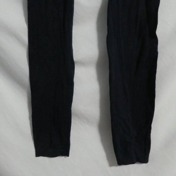 SWS - STREETWEAR SOCIETY | medium | Navy Leggings | Ribbed Waist and Bottom Hems - Picture 14 of 16